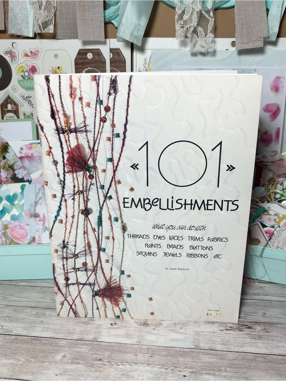 Vintage 101 Embellishments By Janet Rostocki Paperback Booklet 1994 Summa Design